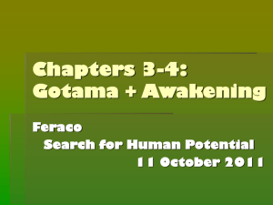 Gotama and Awakening