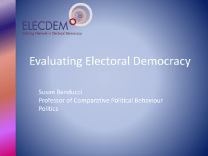 Assessing Electoral Democracy