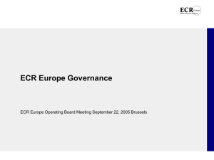 ECR Europe Governance