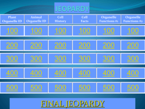Intro Cell Jeopardy