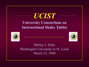 Status of the University Consortium on Instructional Shake Tables