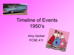FCSE 411 Timeline of Events