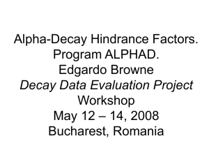 Alpha-Decay Hindrance Factors. Program ALPHAD