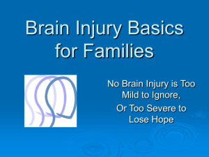 Brain Injury Basics for Families in NJ (PowerPoint)