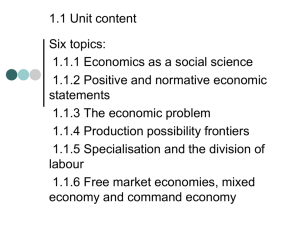 Topic 1.1 Nature of economics student version