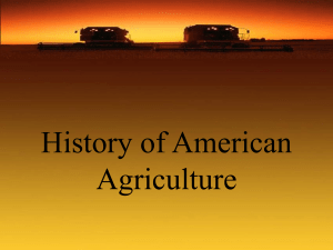 Historical Timeline of Agriculture