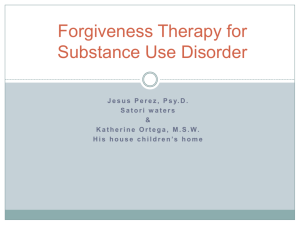 A Forgiveness Protocol for Adolescents: