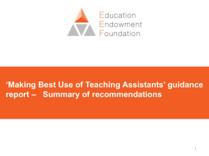 Making Best Use of Teaching Assistants