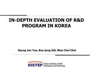 National R&D Program Evaluation System in Korea