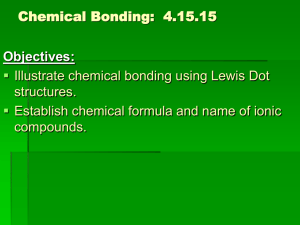 Chemical Bonding - Warren County Schools
