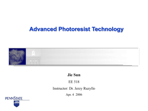Advanced Photoresist Technology