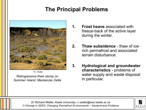 Changing Permafrost Environments – Geotechnical Problems
