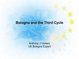 Bologna and the Third Cycle