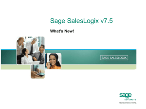 Swiftpage Saleslogix v7.5.1