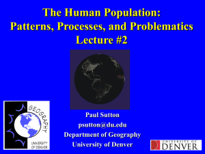 An Overview of Methods for Estimating Urban Populations Using