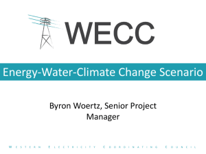 Energy-Water-Climate Change Scenario