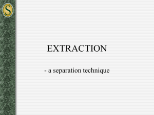 Extraction notes