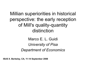 Millian superiorities in historical perspective: the early reception of