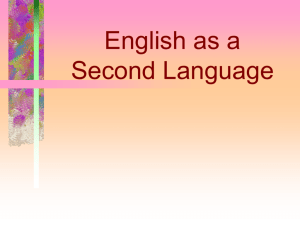 English Second Language