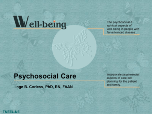 Slide 3 Well-being: Psychosocial Care TNEEL-NE