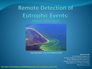 Remote Detection of Eutrophic Events