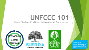 unfccc 101 - Sierra Club