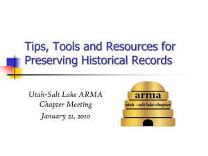 Program Evaluation - ARMA Utah