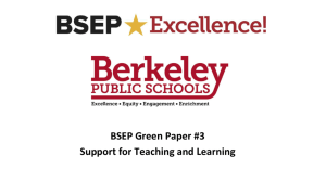 Paper #3 Presentation Slides - Berkeley Unified School District