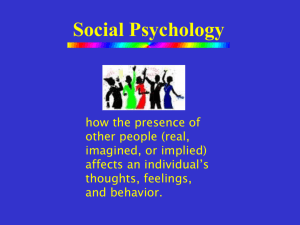 Social Psychology - psych.fullerton.edu.