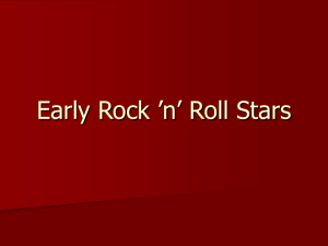 Early Rock 'n' Roll Stars on the R&B Side