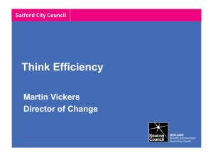Think Efficiency - Salford City Council