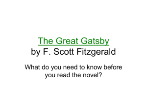 The Great Gatsby preread powerpoint