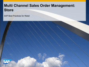Cross Channel Customer Order Management