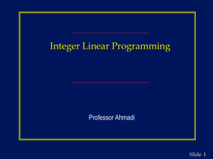 Integer Programming (BRS)
