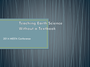 Teaching Without a Textbook - Minnesota Earth Science Teachers