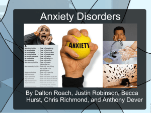 Anxiety Disorders PowerPoint