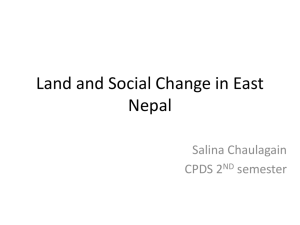 Land and Social Change in East Nepal