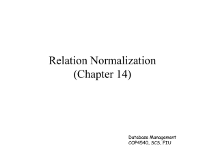 Relation Normalization