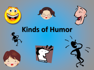 Kinds of Humor Vocabulary Notebook