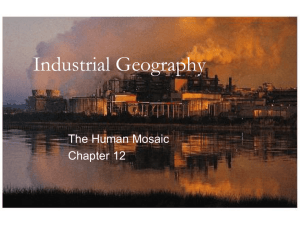 Industrial Geography - Western Washington University