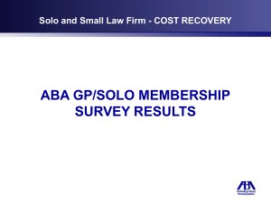 cost recovery practiced - American Bar Association