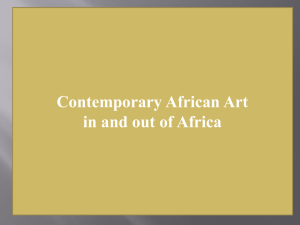 Contemporary Art in and Out of Africa