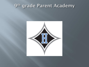 9th grade Parent Academy2