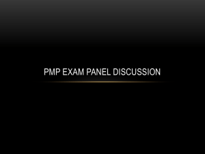 PMP Panel Presentation