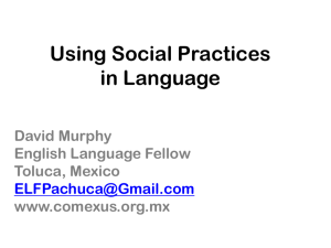 PP Presentation- Using Social Practices of Language
