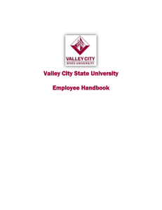 VCSU Employee Handbook - Valley City State University