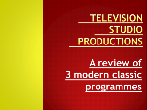 Television studio productions