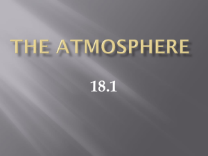 Chapter 18 The Atmosphere