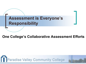 Assessment is Everyone's Responsibility