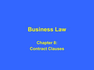 Business Law Chapter 8 - Delmar